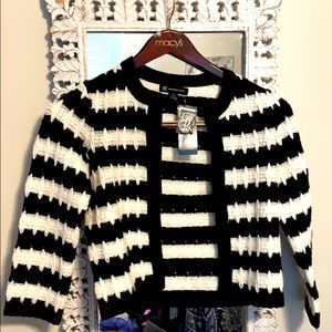 INC black and white shrug